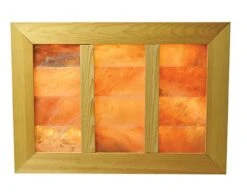 Himalayan Source Himalayan Salt Panel In Cedar Frame With Bricks