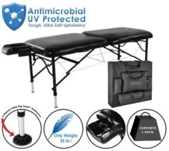 Master® Massage 30" StratoMaster™ Portable Massage Table Package Black -Home Care Products Shop 2160252 6 l