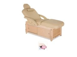 Living Earth Crafts® Sonoma PowerAssist™ Pneumatic Salon Top Table With Cabinet Base