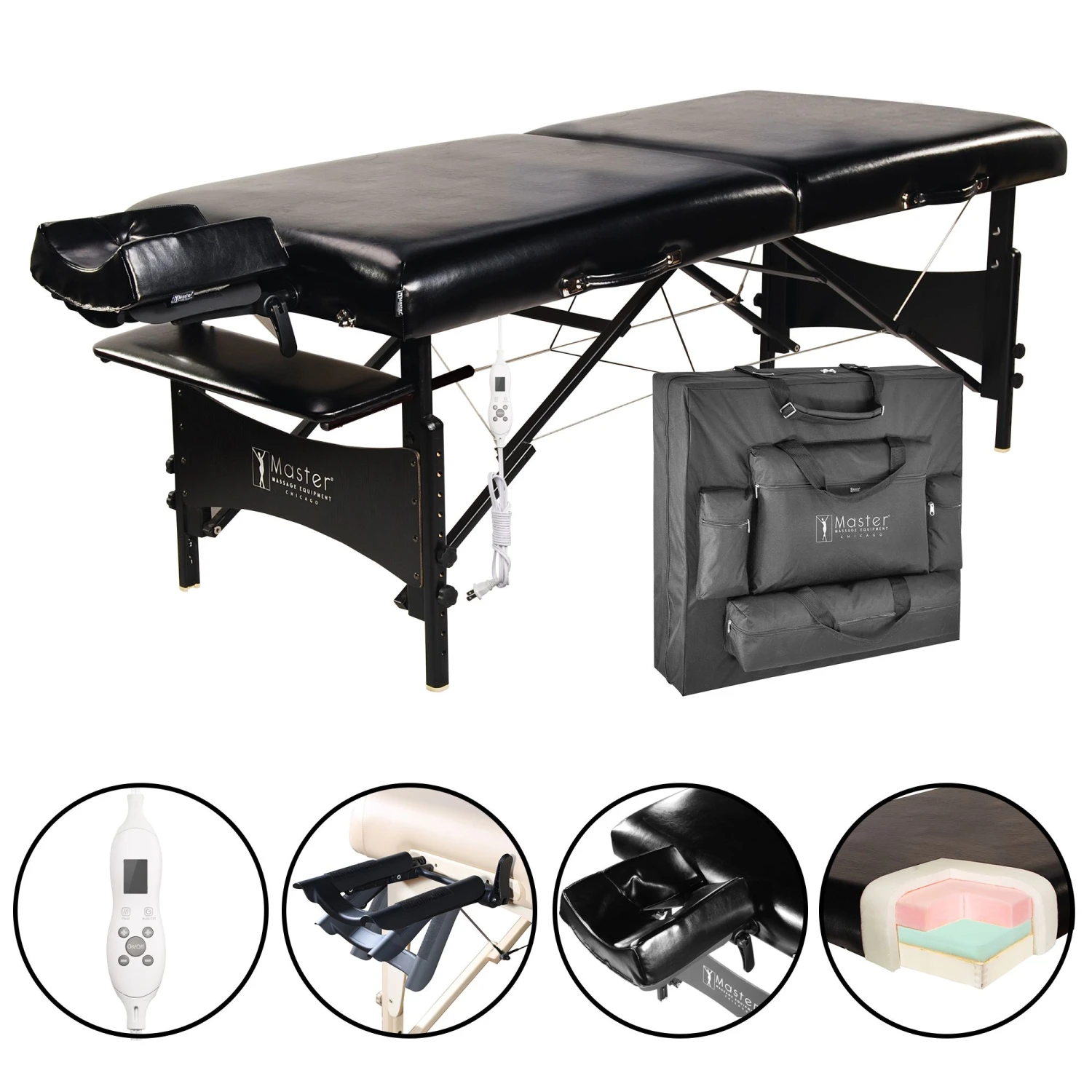 Master® Massage Equipment Galaxy™ Therma-Top® Portable Massage Table Package 1 Master® Massage Equipment Galaxy™ Therma-Top® Portable Massage Table Package