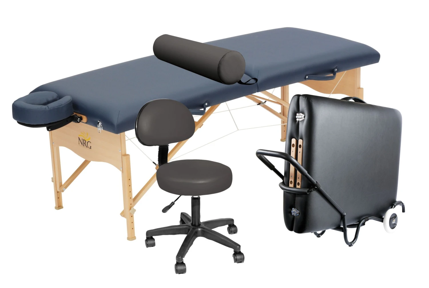 NRG Basic Portable Massage Table & Rolling Stool Package 4 - Standard 1 NRG Basic Portable Massage Table & Rolling Stool Package 4 - Standard
