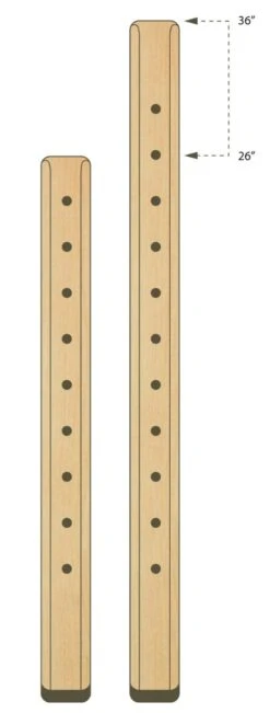 EarthLite® Table Upgrade Option - 26" - 36" Extended Leg Option