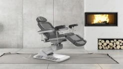 Silverfox Facial Chair With Stirrups, 2246 EBS Dark Grey