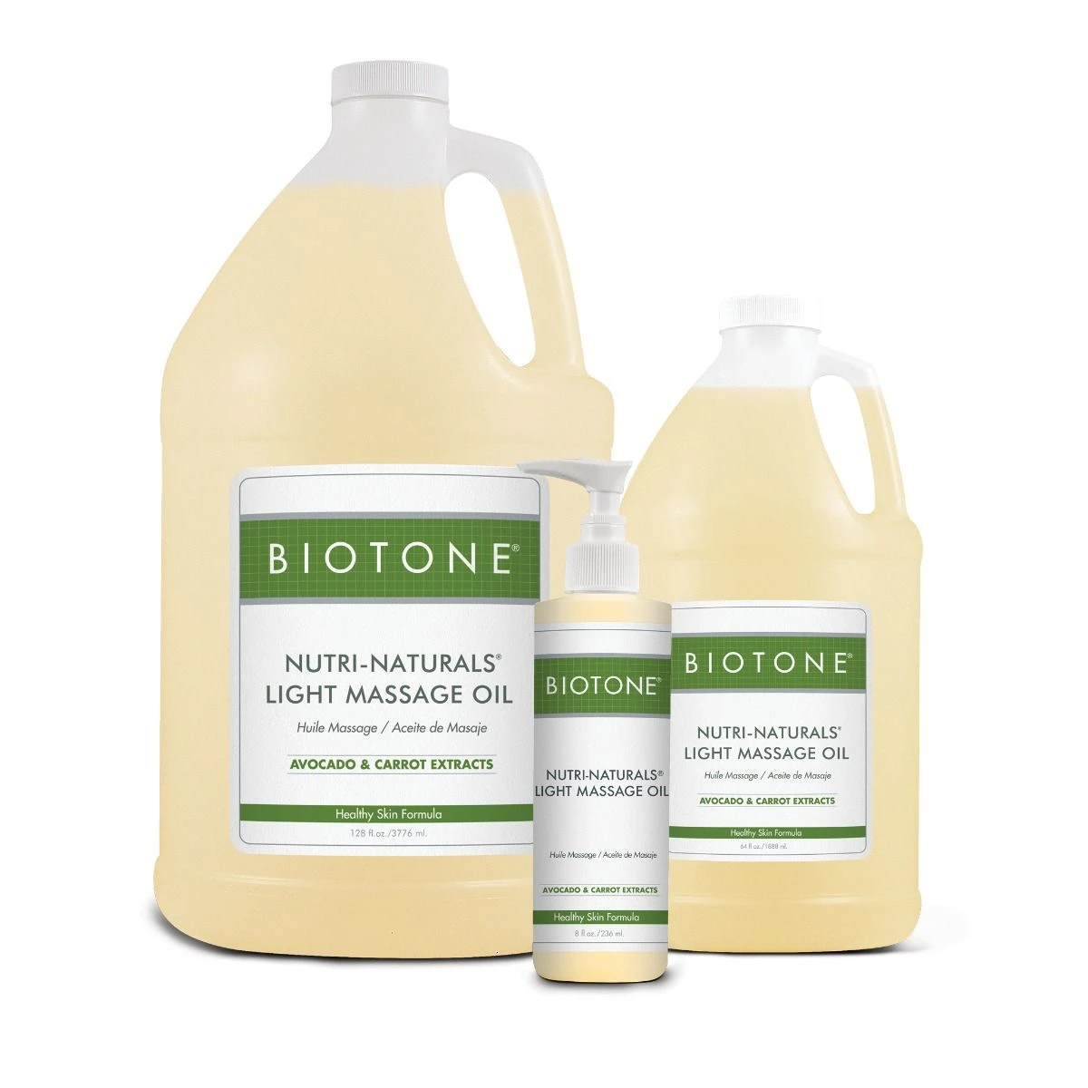 BIOTONE® Nutri-Naturals® Light Massage Oil With Avocado & Carrot Oil 1 BIOTONE® Nutri-Naturals® Light Massage Oil With Avocado & Carrot Oil
