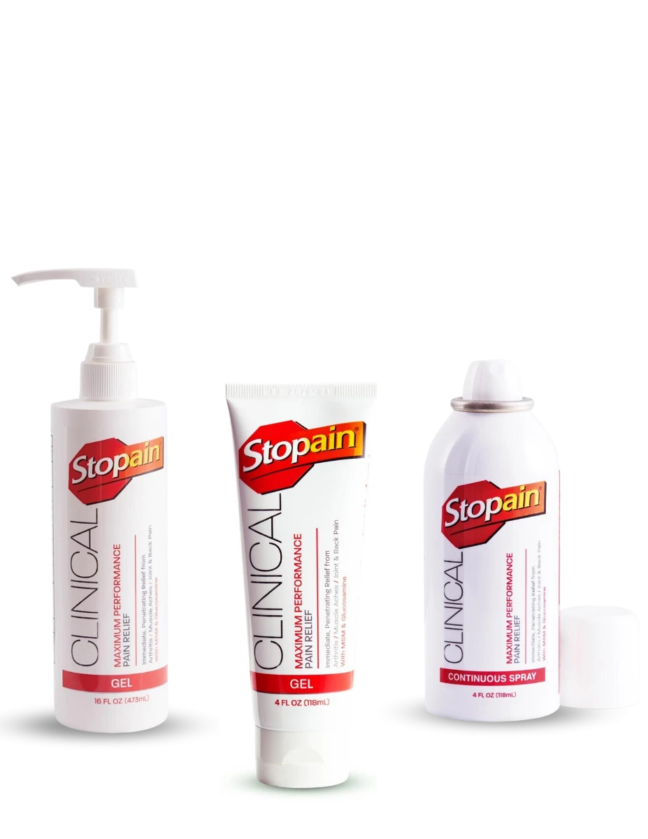 Stopain® Buy 12 Tubes &12 Sprays Get 16 Oz Pump 1 Stopain® Buy 12 Tubes &12 Sprays Get 16 Oz Pump