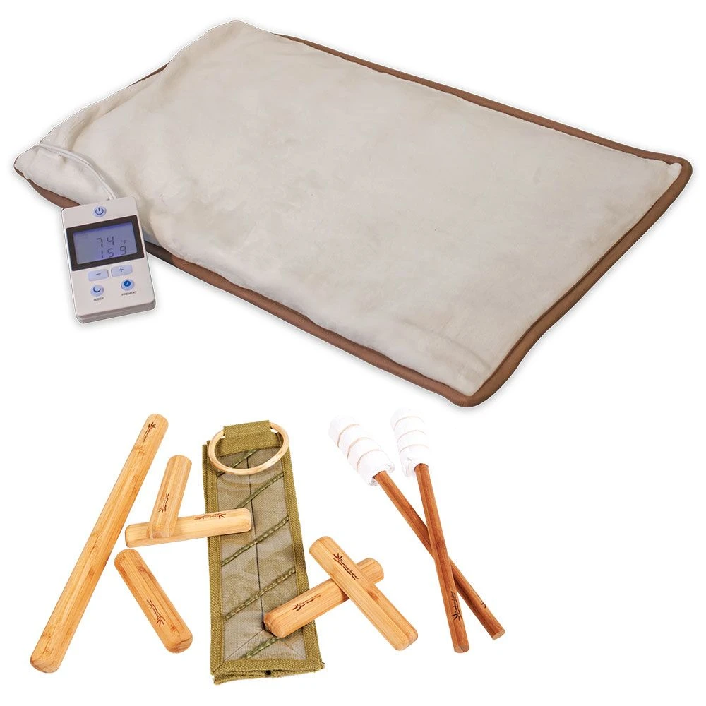 Bamboo-Fusion® Warm Bamboo Stick Set With DVD And Electric Moist Heating Pad 1 Bamboo-Fusion® Warm Bamboo Stick Set With DVD And Electric Moist Heating Pad