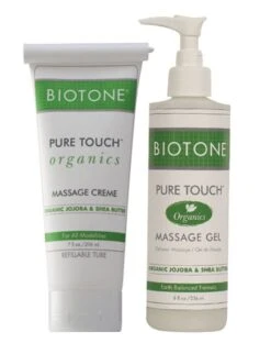 BIOTONE® Pure Touch® Organics Massage Gel & Creme Trial Kit