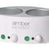 Amber Double Wax Heater - Two 14 Oz. Capacity