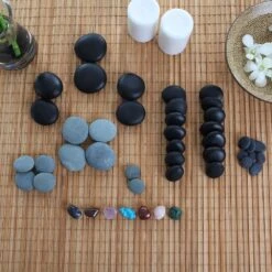 45 Piece Hot & Cold Facial Massage Stone Set