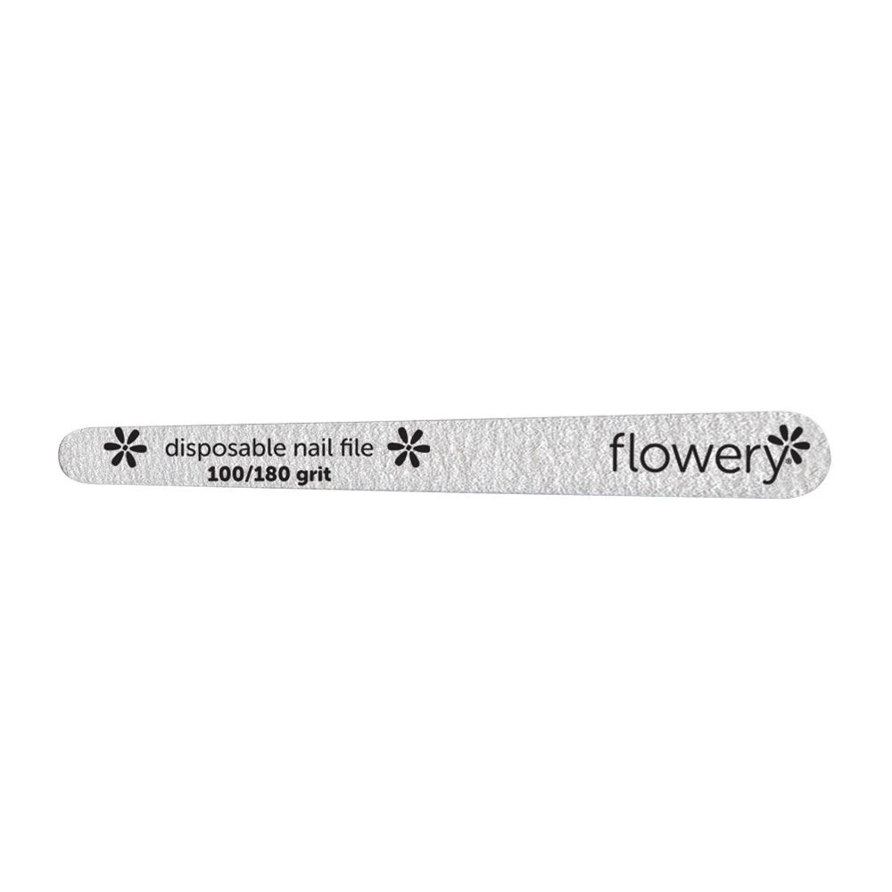 Flowery® Disposable Nail File - Silver - 100/Pk 1 Flowery® Disposable Nail File - Silver - 100/Pk