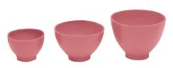 Rubber Mixing Bowls In Pink - Flexible, Medical Grade