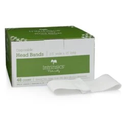 Intrinsics® Disposable Headbands - 2.5" Wide X 15" Long - 48 Count