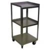 Stainless 3 Shelf Compact Cart 14"X14"X30"