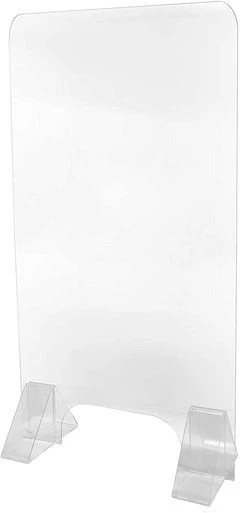 AYC Acrylic Counter Sneeze Guard 24"W X 36"H - 2/Pack