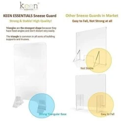 AYC Acrylic Counter Sneeze Guard 24"W X 36"H - 2/Pack -Home Care Products Shop 732 0112c