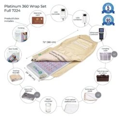 HealthyLine Platinum 360 Wrap Set Full 7224 - Photon Advanced PEMF -Home Care Products Shop 872 0039a
