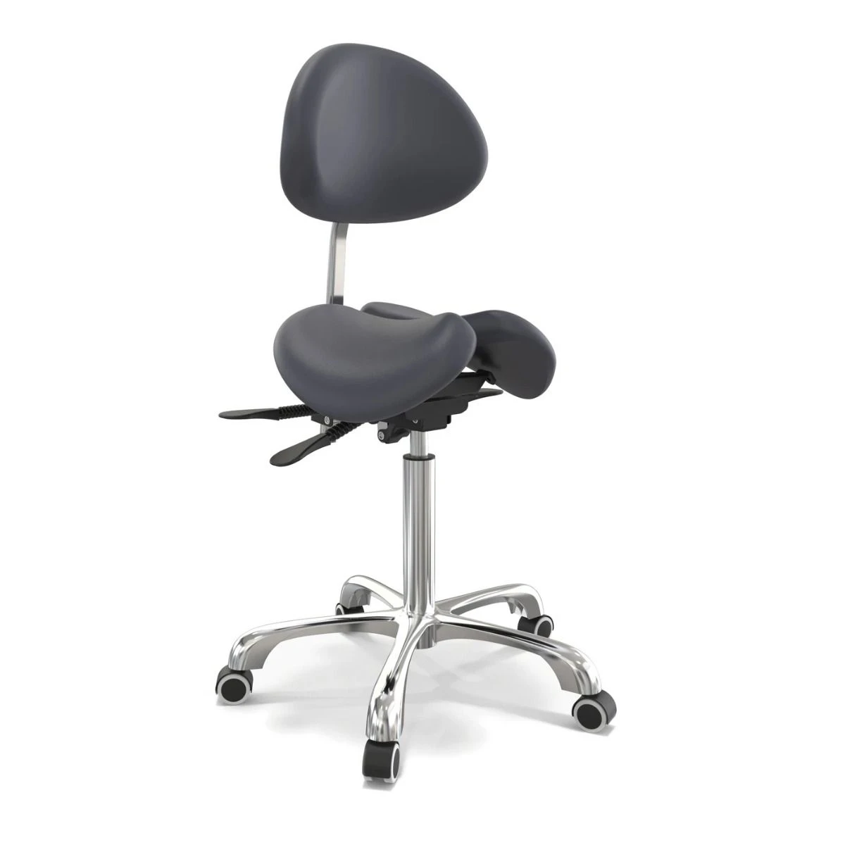 Master® Massage Berkeley Ergonomic Split Seat Style Backrest Saddle Stool 1 Master® Massage Berkeley Ergonomic Split Seat Style Backrest Saddle Stool