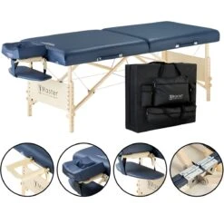 Master® Massage Equipment 30" Coronado™ LX Portable Massage Table Package Royal Blue