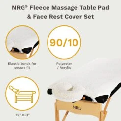 NRG® Fleece Massage Table Pad And Face Rest Cover Set -Home Care Products Shop nrg fleece 229 0046 specs
