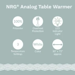 NRG® Analog Massage Table Warmer -Home Care Products Shop nrg analog warmer icons