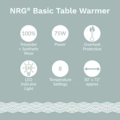 NRG® Basic Fleece Pad With Warmer -Home Care Products Shop nrg basic warmer icons
