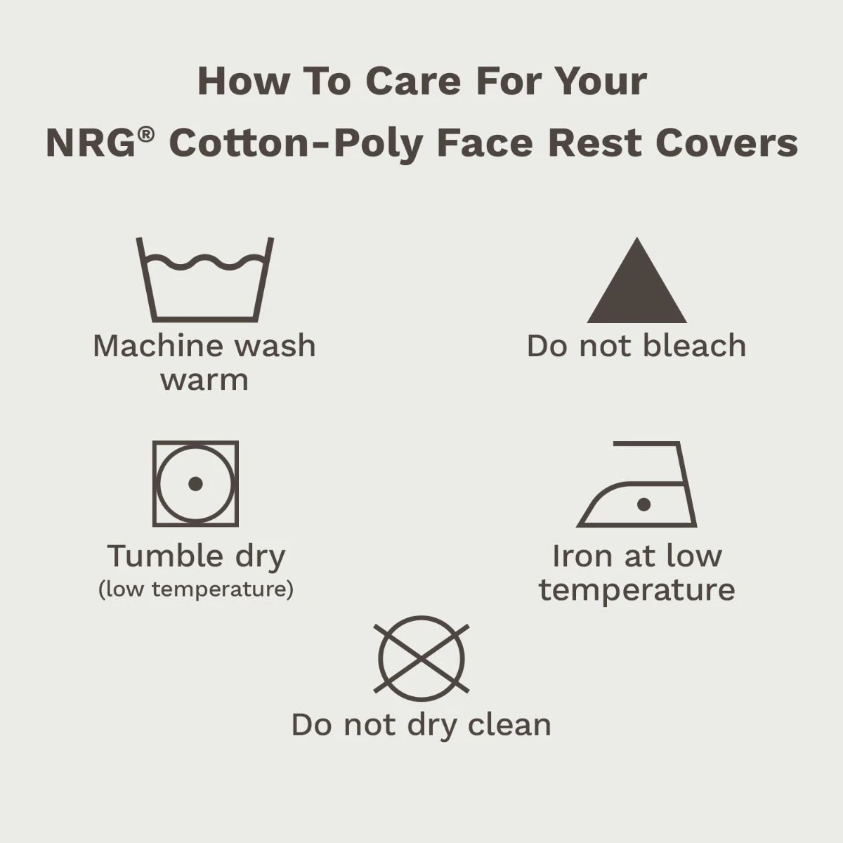 NRG Cotton Poly Face Rest Covers - 5 Pack Face Cradle Covers 4 NRG Cotton Poly Face Rest Covers - 5 Pack Face Cradle Covers - Image 4