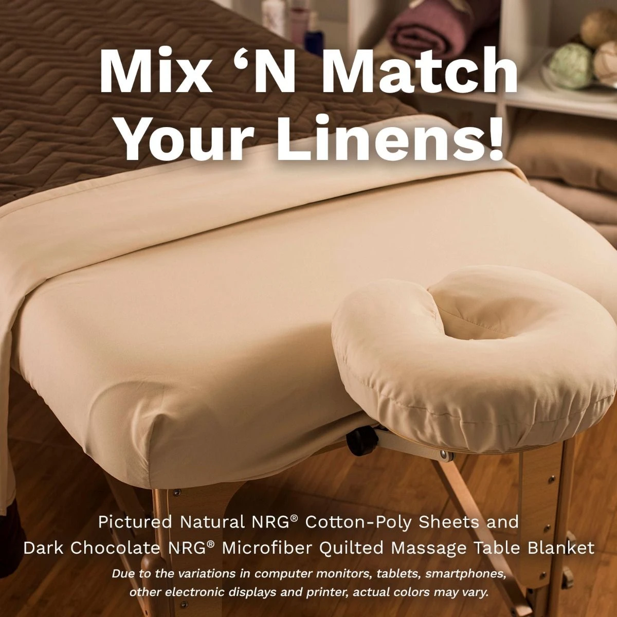 NRG Cotton Poly Face Rest Covers - 5 Pack Face Cradle Covers 2 NRG Cotton Poly Face Rest Covers - 5 Pack Face Cradle Covers - Image 2