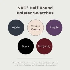 NRG® Half Round Bolster - Half Round Massage Table Bolster -Home Care Products Shop nrg half swatches